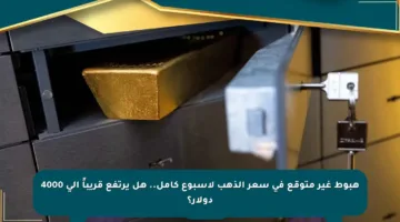 هبوط غير متوقع في سعر الذهب لأسبوع كامل.. هل يرتفع قريباً إلى 4000 دولار؟